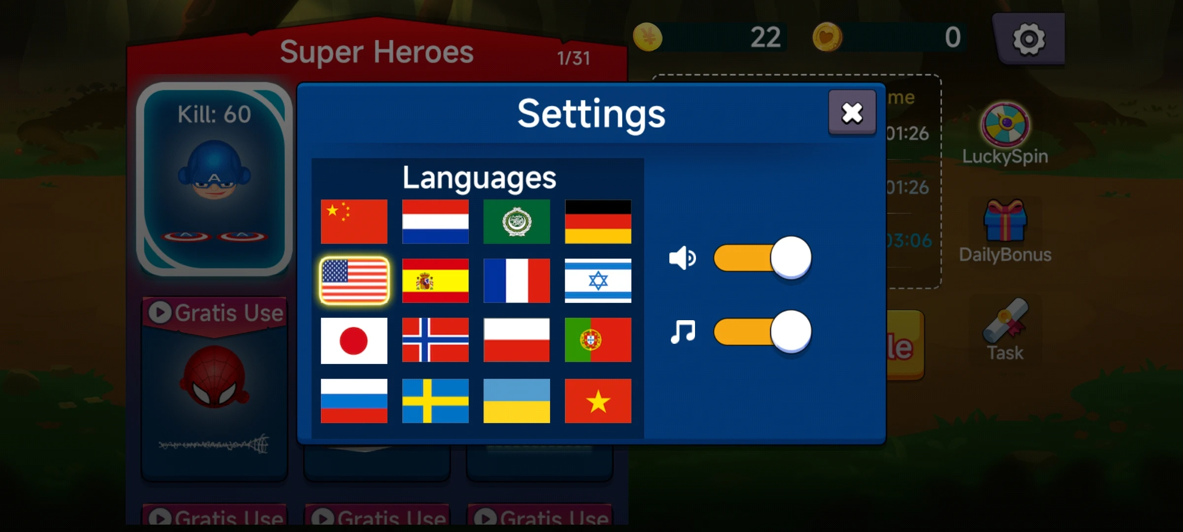 SuperHero io map and environment